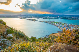 Songsan Ilchulbong In Jeju Island South Korea Songsan Ilchulbong In Jeju Island South Korea