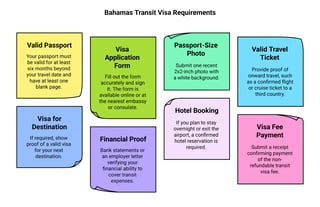 Bahamas Transit Visa Requirements