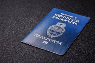international biometric passport of a citizen of Argentina international biometric passport of a citizen of Argentina