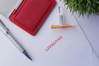 stamping document with approving mark stamping document with approving mark