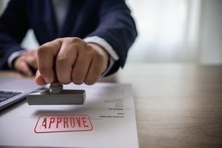 Man Stamping Approval Man Stamping Approval