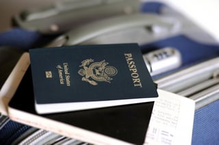 An Image Of A Passport And Tickets On A Valise An Image Of A Passport And Tickets On A Valise