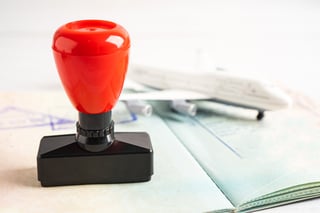 Approved Stamp Visa And Passport Document To Immigration At Airport Approved Stamp Visa And Passport Document To Immigration At Airport