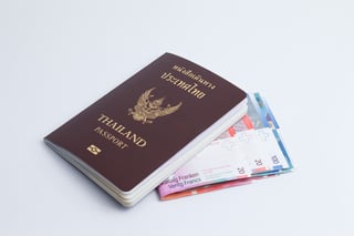 Thai Passport With Switzerland Currency Thai Passport With Switzerland Currency