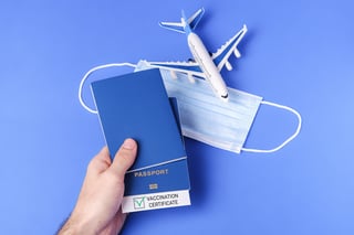 Vaccination Passport With Green Check Mark Risk Free Travel Certificate Vaccination Passport With Green Check Mark Risk Free Travel Certificate