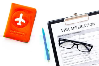 Visa Processing Registration Visa Application Form Near Passport Cover Visa Processing Registration Visa Application Form Near Passport Cover