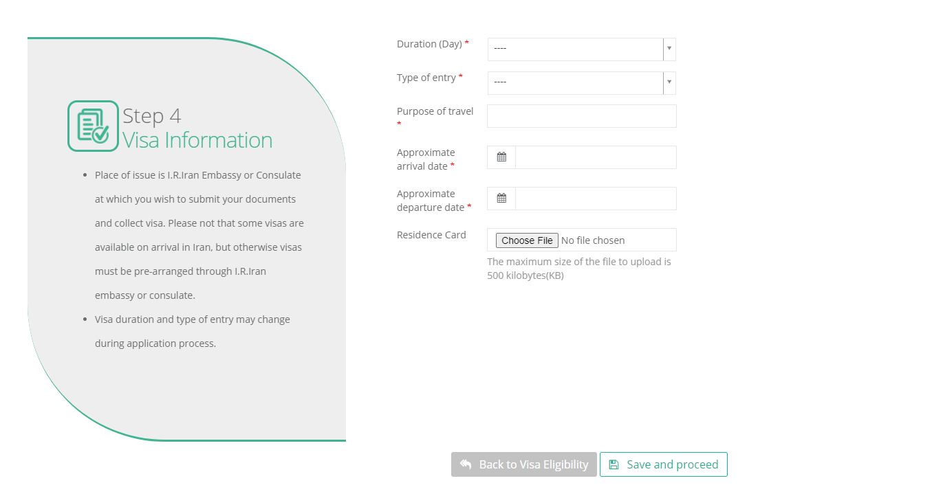 Visa Information