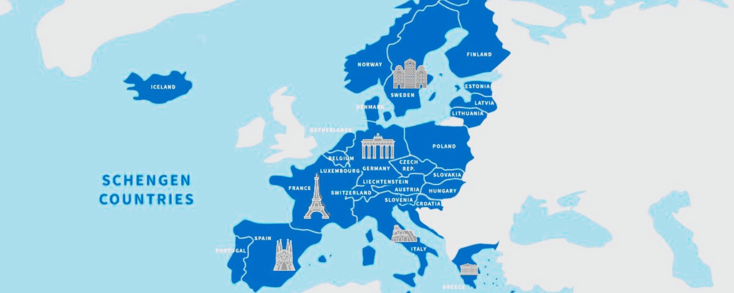 Countries in Schengen Area Countries in Schengen Area