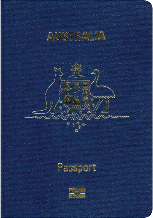 A regular or ordinary Australian passport - Front side A regular or ordinary Australian passport - Front side