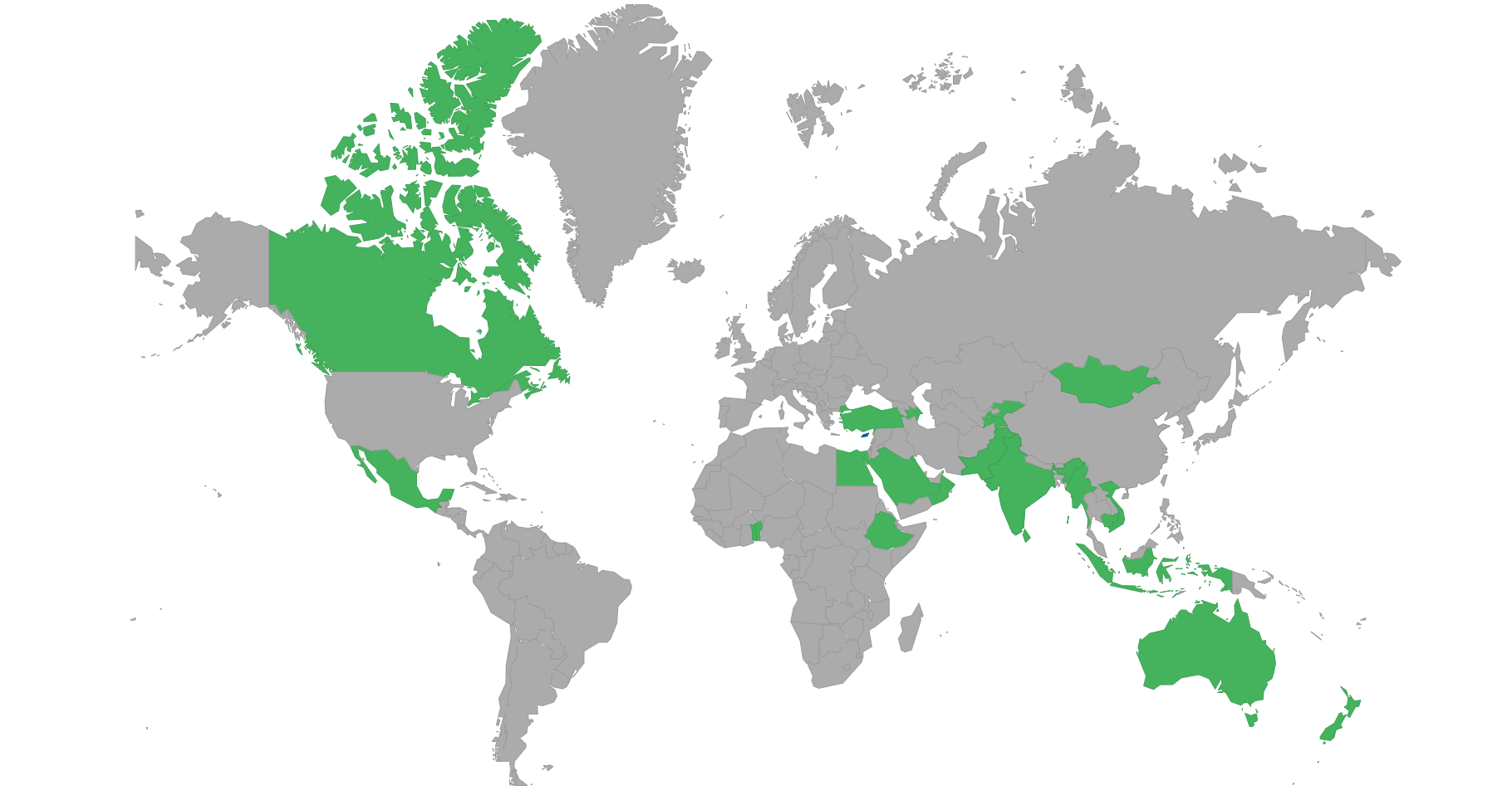 Countries can visit with e-visa or eTA