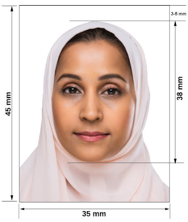 The passport photo should be submitted in a digital format