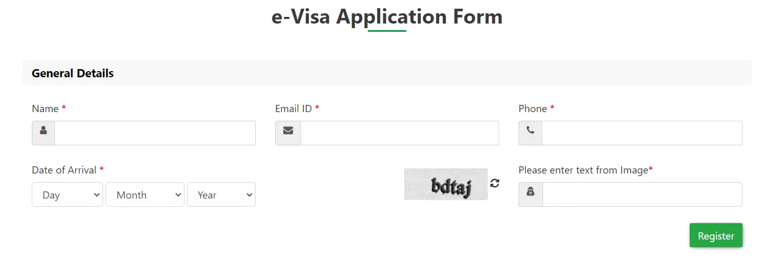 Sign-up and Start Application