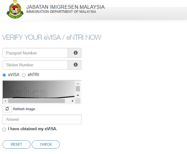 Checking Visa Status