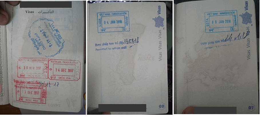 Entry-exit Visa stamps Entry-exit Visa stamps